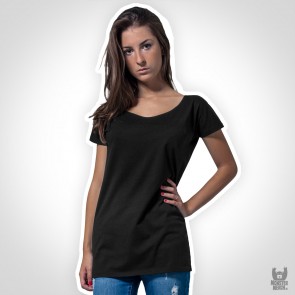 Build Your Brand Ladies Wideneck Tee