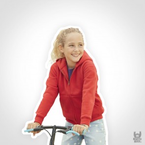 Fruit of the Loom Kids Zip Through Band Hooded Sweat-Jacket