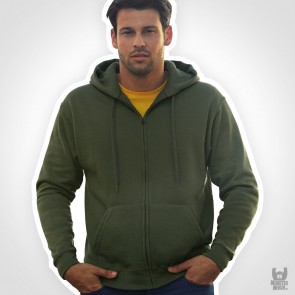 Fruit of the Loom Zip Trough Band Hooded Sweat-Jacket 