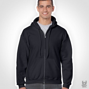 Gildan Heavy Blend Adult Full Zip Band Hooded Sweatshirt 
