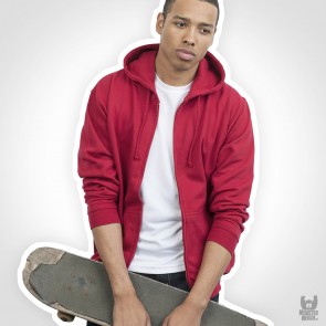 Zoodie - Bandmerch Logodruck Hoodie mit Reißverschluss