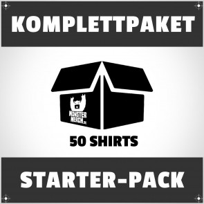 Starter-Pack: 50 bedruckte Bandshirts