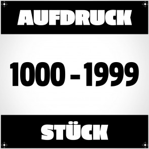 Textildruck von 1000 bis 1999 Stück