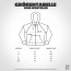 Zoodie - Bandmerch Logodruck Hoodie mit Reißverschluss - Groessentabelle