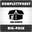 Big-Pack: 200 bedruckte Bandshirts