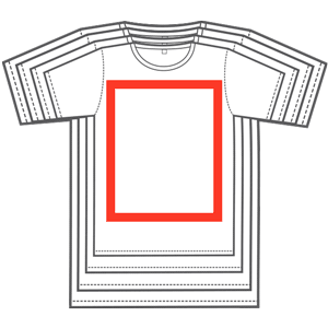 Bandshirts Druckfläche